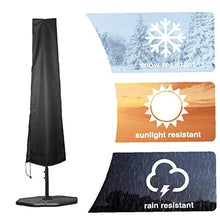 Ombrellone copertura antipolvere impermeabile Ombrello Rod sbalzo di protezione del tessuto di Oxford per il giardino del patio all'aperto Garden Tools