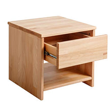 Krok Wood Comodino in Legno Julia Massiccio di faggio 40x40x40 cm