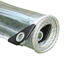 Telo impermeabile resistente, telo trasparente con occhielli bordi rinforzati Tende trasparenti per lati pergola, mobili da giardino, balcone all'aperto, bicicletta per auto da moto ( Size : 2.4×5m )