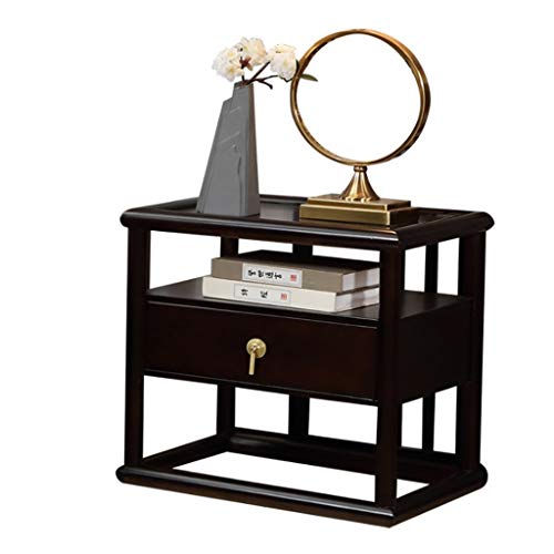 Comodini Moderna Comodino in Legno con cassetto dell'organizzatore Governo di immagazzinaggio Modo Mini Escursioni Camera Comodino Mobili Creativo Comodini Letto (Color : Ebony)
