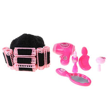 WE-WHLL 1 Set Baby Photography Costume Funny Movie Style Padrona di casa Cosplay Photo Shot Memorial Props Copricapo con Pettine Asciugacapelli Roller cap Hat Newborn Girls Foto Studio