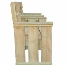 Tidyard Panca da Giardino a 2 Posti Legno Pino Impregnato150x55x89 cm
