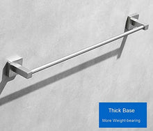 Accessorio per il bagno, Porta asciugamani rotondi con doppio gancio Cucina sospesa a parete, Portasciugamani antiruggine, Finitura spazzolata, Argento, Lungo 70 cm