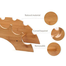 ZfgG Wine Rack 6 Bottiglie Controsoffitto Wine Rack Holder Storage Display Mensole Di Bambù