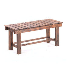 Panchine da parco in legno massello, sgabelli lunghi da esterno, panchine da balcone ispessite e allargate, panchine da cortile anticorrosive e resistenti al sole, per giardino / veranda / balcone
