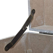 XINGLIEU Baule portaoggetti Cemento Grigio, Baule di archiviazione di MDF, Tavolo supplementare, Grande: 35 x 35 x 35 cm