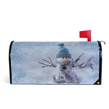 Invernale pupazzo di neve fiocco di neve cassetta postale copre magnetico grande casella postale avvolge giardino cortile decorazione casa dimensioni oversize 64,8 cm x 53,3 cm