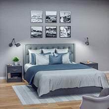 Casaria Set 2 Comodini Cassetto Ripiano d' Appoggio 41x39x28 cm Legno Comò Notte Camera Letto Grigio