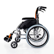 Carrozzine Semoventi, Trolley da Viaggio Portatile Transit Scooter per Anziani, Pieghevole Portatile Lega di Alluminio Superleggera Anziani/Disabili Sedia da Trasporto Semovente Senior/Disabili S