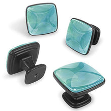 Struttura dell'acquerello Pomelli per Porta Set di 4 Pomelli per Mobili Manopole per Cassetti Cucina Armadio Vetro