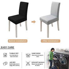 1/2/4 / 6Pcs Set di Fodere per Sedia per Sedia da Pranzo, Fodere per Sedie Elasticizzate in Spandex Tinta Unita, per Sala da Pranzo Hotel per Banchetti di Nozze (Grigio Chiaro, 1Pz) A