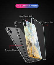 Suhctup Compatibile con Xiaomi Mi 8 lite Custodia Protettiva in Vetro Temperato 9H + Cornice Paraurti in TPU Silicone Morbido Assorbimento Degli Urti a 360 Gradi Protezione -Pittura