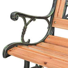 vidaXL Panchina da Giardino XL con Schienale con Rose Ghisa Panca per Esterni