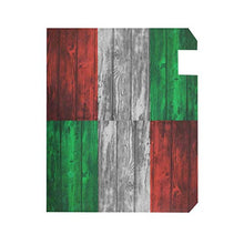 Bandiera italiana vintage dipinta su legno cassetta delle lettere copre magnetica grande cassetta postale avvolge giardino cortile casa decorazione dimensioni 64,8 cm x 53,3 cm