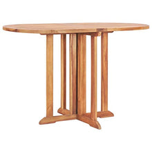 Tidyard Set da Pranzo da Giardino Pieghevole, Set Mobili da Giardino, Tavolo Sedie da Esterni in Massello di Teak 5 pz