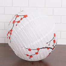ARTFFEL Vola 5pcs Carta appesi Plum Blossom Lanterne Paralume della Lampada Festival di Primavera Decor for la Festa Nuziale di Compleanno di Capodanno (30cm) .Compleanno