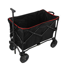 KTYX Pieghevole del Carrello, Carrello di Trasporto, Pieghevole Trolley Portatile, Nero