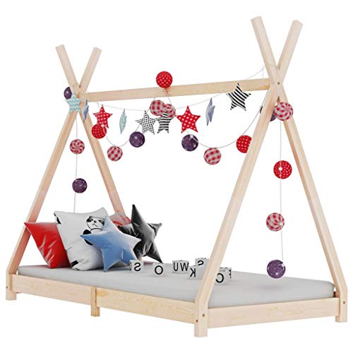 FAMIROSA Giroletto per Bambini in Legno Massello di Pino 90x200 cm-3357