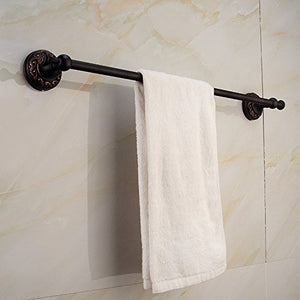 MBYW Portasciugamani Moderno Portasciugamani Elegante per Il Bagno di Moda Asciugamano da Bagno_Black Portasciugamani da Bagno Antico Porta Asciugamani da Bagno Asta Singola in Bronzo Nero