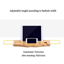 Vassoio Bagno Può Essere, Regolazione Retrattile Cremagliera In Acciaio Inox 75-92cm, Posizionabile Su Tavoletta Portatelefono E Bicchiere Vino Integrato Altri Accessori Cremagliera Portabottiglie