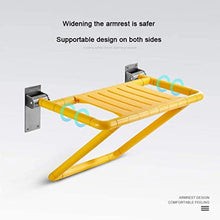 Sgabello da Doccia con Sedile Pieghevole, Sedia da Doccia a Parete per Risparmiare Spazio per Il Design Antiscivolo in espansione 0415 (Colore: Giallo, Dimensioni: 3)