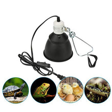 AILOS Supporto per Paralume per Lampada riscaldante,emettitore per Paralume, Lampada emettitore Paralume in Ceramica 300W UVA/UVB Supporto per Lampada per Riscaldamento per rettili Supporto