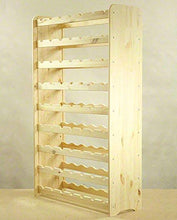 MODO24 Scaffale Vino, per 63 Bottiglie, Legno, Non trattato, 118,4x72,2x26,5 cm, 8 unità