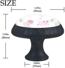 Maiali Ciambelle Dolci e Torte Pomelli per Porta Set di 4 Pomelli per Mobili Manopole per Cassetti Cucina Armadio Vetro