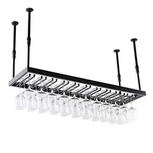 Soffitto Elegante Semplicità Industriale Retrò Bicchiere da Vino Elegante Semplicità Rack Ferro Metallo Display Creativo Invertito Alto Vetro Rack Bar Ristorante Cucina Galleggiante Portabottiglie Su