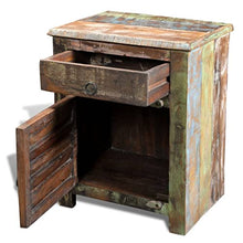 vidaXL Mobile Multicolore Legno Riciclato con Tavolo 1 cassetto 1 sportello
