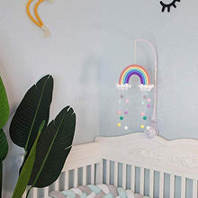 Dan&Dre Campanelli a Vento per Lettino da Appendere, campanelli a Vento mobili per Neonati Campanelli a Vento appesi Nuvole Gocce di Pioggia Nappe Arcobaleno Campanelli eolici per Neonati