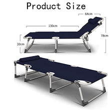 LLSS Lettino Prendisole, Lettino Pieghevole, 190 * 64 * 32 cm, carico statico, Resistente alla ruggine, con Tessuto Sintetico Traspirante, Schienale Regolabile in 4 Posizioni