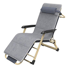 AI LI WEI SHUAIIJUAN Sedia per Il Tempo Libero Domestico Folding Oxford 600D Imbottito reclinabile da Giardino Sedia - Esterna Sdraio Sdraio for la Veranda, Giardino, Prato Max.200kg - Grey