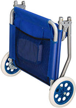 Spiaggina Trolley con ruote sedia da spiaggia con struttura pieghevole tetto parasole e cuscino imbottito
