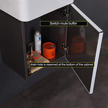 ZTGL Mobile Bagno Sospes con Lavabo, Mobile Sottolavabo per Bagno, Lavabo per Vasi in Ceramica, Specchio e Rack di Stoccaggio,Giallo