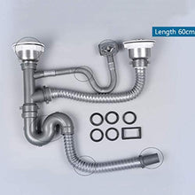 CCLLA Lavelli da Cucina Mobile lavello in Acciaio Inox-Mobile lavabo autoportante Bianco con 2 Ante battenti e lavello Rettangolare, Stili lavello Singolo/Doppio
