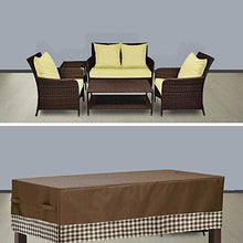 Set di mobili da giardino per esterni 122X71X33cm, Coprisedili per mobili da giardino, Copritavolo rettangolare per patio, Tessuto resistente all'acqua, Antipolvere per pioggia e neve, per set di