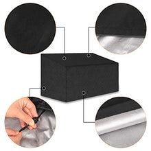 Copertura per panca da giardino a 3 posti, impermeabile per panca da esterno con tessuto Oxford resistente 210D, copertura per panca da patio (163 x 66 x 89 cm).