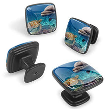 Delfini e tartarughe 4 PCS Pomelli per Porta, Pomolo per Mobile, Pomelli per Mobili con Viti, Maniglia per Armadietto, Pomelli per Porta, Pomelli per Cassetti per Porta, Armadio, Cassetto e Credenza