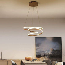 N/Z Home Equipment 30w LED Dimmable with Remote Control Modern Creative Golden Ring Design Used in Bedroom Living Room Kitchen Dining Table Bar Loft Easy to Tall