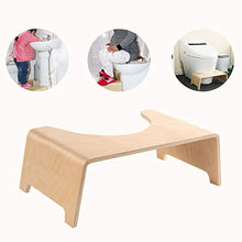 Dreameryoly Sgabello da Toilette accovacciato in bambù Sgabello da Toilette per Bagno L'Originale Sgabello per WC da Bagno Robust
