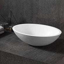 Lavabo da appoggio TW2106 di colata minerale (Pure Acrylic) - Lucido - 50 x 35 x 15 cm, Piletta Pop-up:Con piletta Pop-up, Coperchio piletta supplementare:senza coperchio supplementare