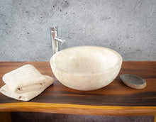 Rococo - Lavabo in onice tipo ciotola rotonda (immagini realistiche). Dimensioni: 40 x 40 x 15 cm