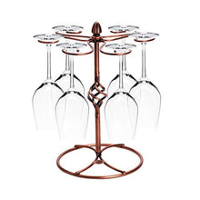 Huangjiahao - Porta vino autoportante, 6 bicchieri da vino, per cucina, bar, casa