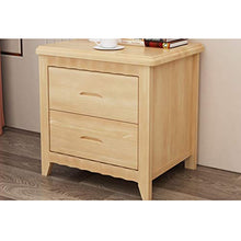 Comodino In Legno Massello, con Camera da Letto con Cassetti, Moderno E Semplice Contenitore Piccolo Armadio Contenitore 2 Peso 300 Kg-50x41x50 Cm FANJIANI