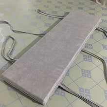 jHuanic - Cuscino per panca lunga da esterni, morbido, per interni e esterni, antiscivolo, con cerniera e lacci per 2 o 3 posti, colore: grigio, 30 x 70 x 3 cm
