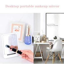 Makeup mirror Specchio per Il Trucco Pieno di Luce a LED Ricaricabile Specchio da scrivania Portatile Portatile da Tavolo per dormitorio Femminile