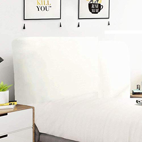 Rebeca Shop Fodera Copritestata Letto In Tessuto Elasticizzato Da 160 A 200 Cm Vari Colori (Bianco)