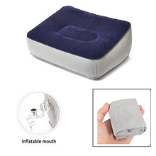Gonfiabile cuscino Pad Travel Leg Pillow Portable aircraft poggiapiedi poggiapiedi floccato gonfiabile Foot Pad cuscino aircraft Travel sgabello (borsa di stoffa)