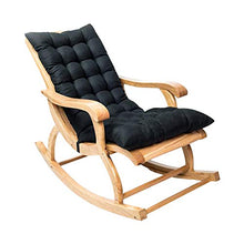 Maalr Cuscini per Sdraio da Giardino, Sdraio Cuscino per Lettino da Giardino Portatile Cuscino Reclinabile Sedia Relaxer Coprisedile per Viaggi Vacanza Interno Esterno (Nero)